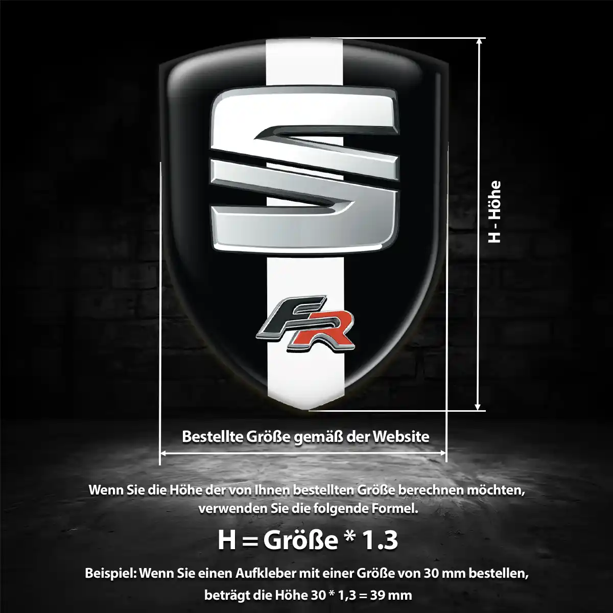 Seat Silikon Aufkleber Embleme Auto Stilvolles Design