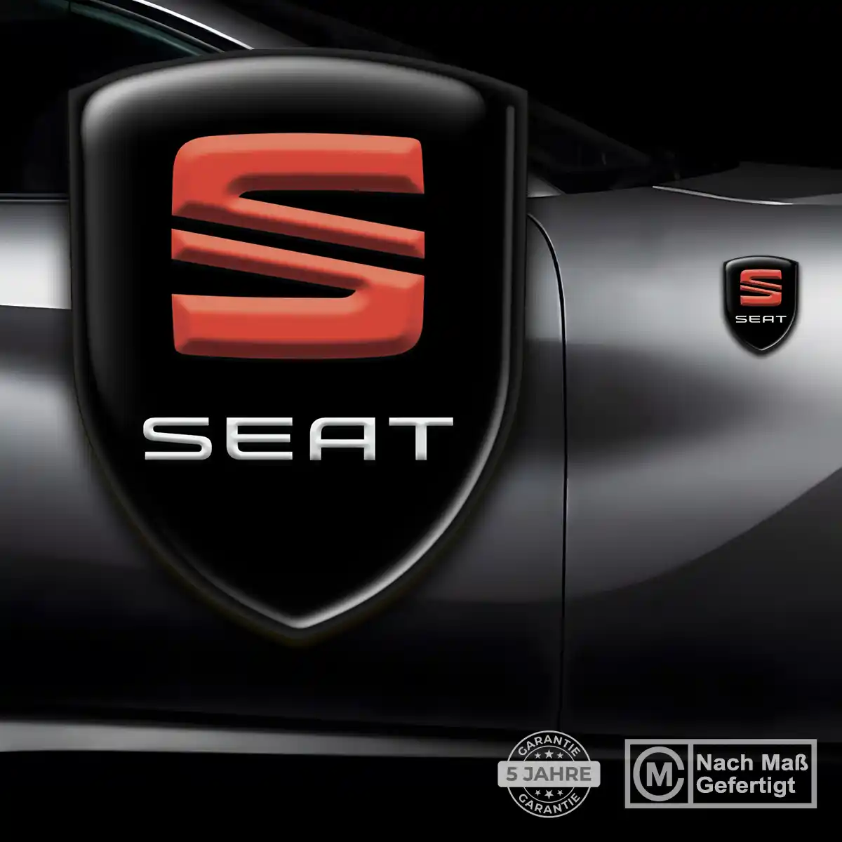Seat Silikon Aufkleber Wappen Auto Limitierte Auflage
