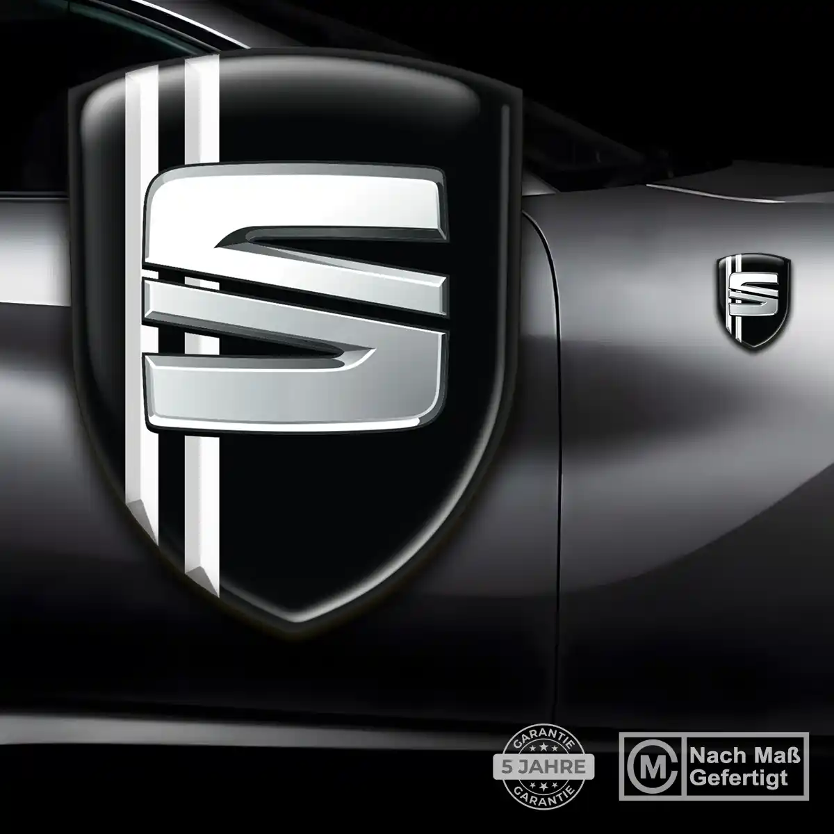 Seat Silikon Aufkleber Wappen Auto Premiumqualität
