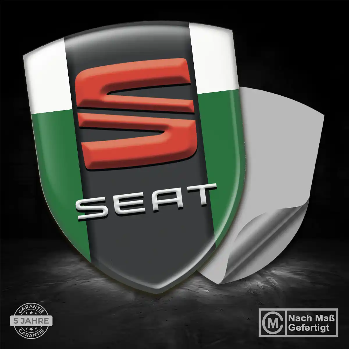 Seat Silikon Aufkleber Wappen Auto Stilvolles Design