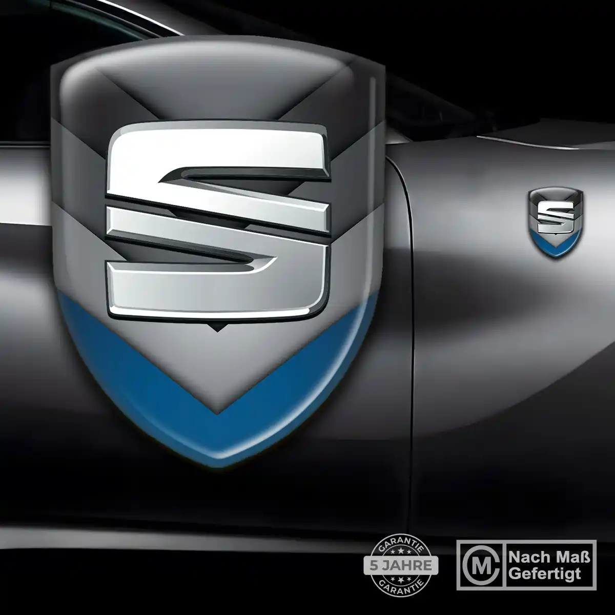 Seat Silikon Aufkleber Wappen Premiumqualität