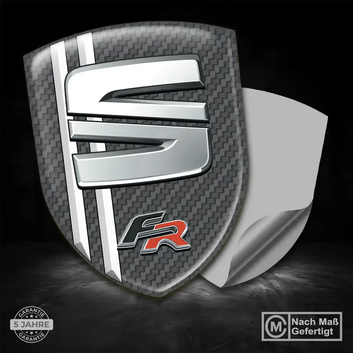 Seat Silikon Aufkleber Wappen Stilvolles Design