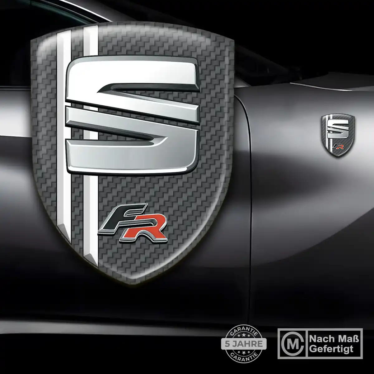 Seat Silikon Aufkleber Wappen Stilvolles Design