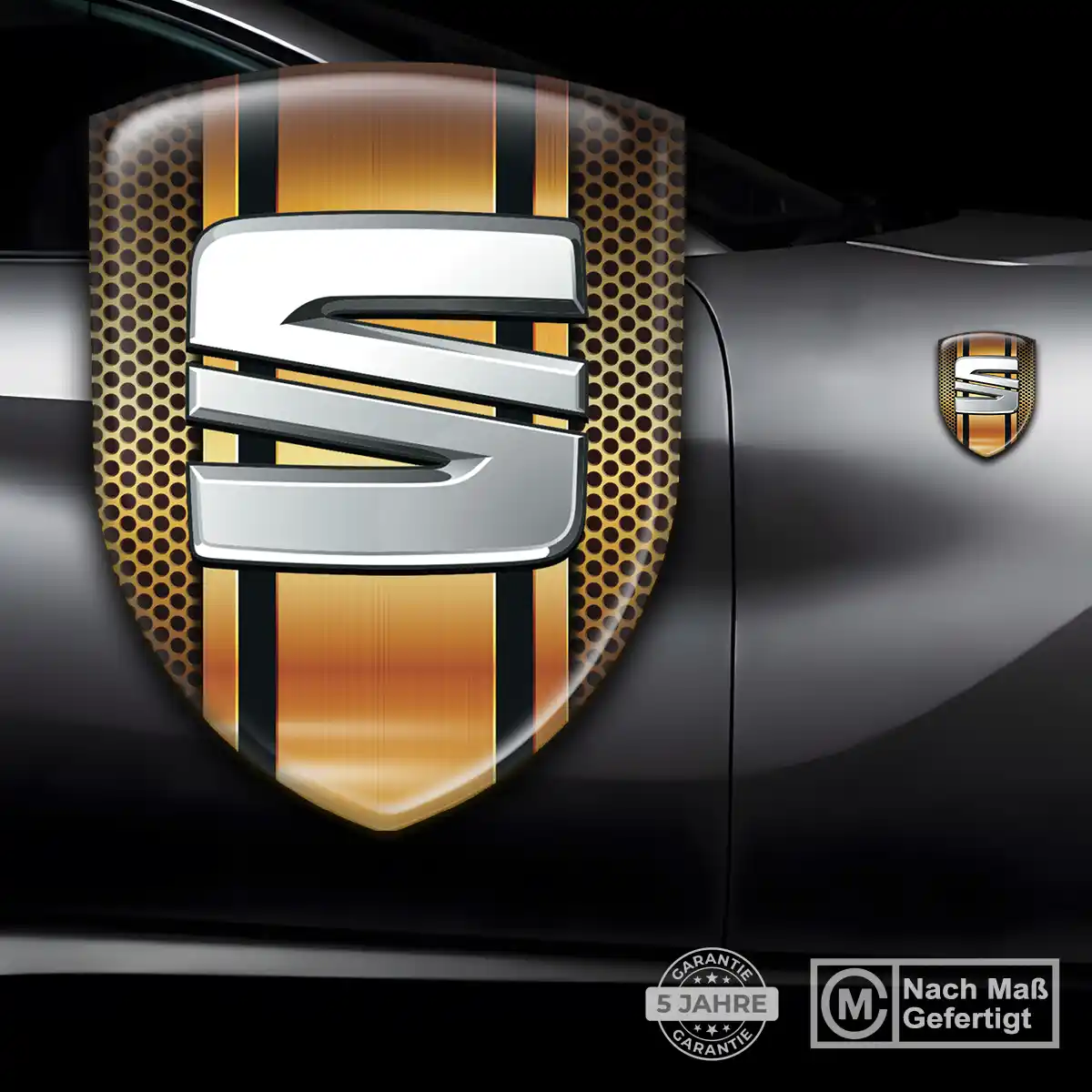 Seat Wappen Aufkleber Auto Stilvolles Design