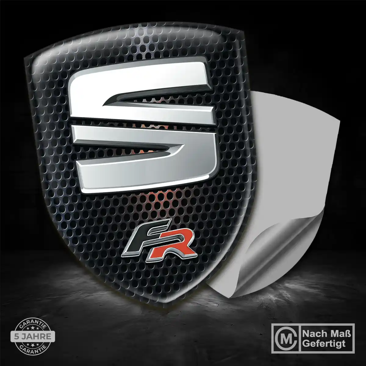 Seat Wappen Aufkleber Emblem Auto Premium-Edition