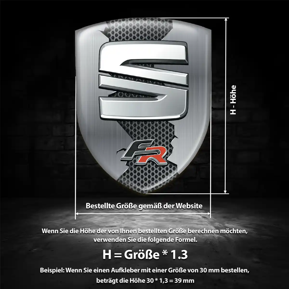 Seat Wappen Aufkleber Emblem Auto Premiumqualität