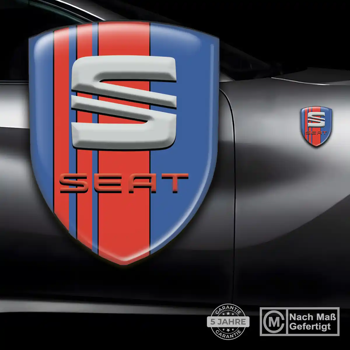 Seat Wappen Aufkleber Emblem Premium-Edition
