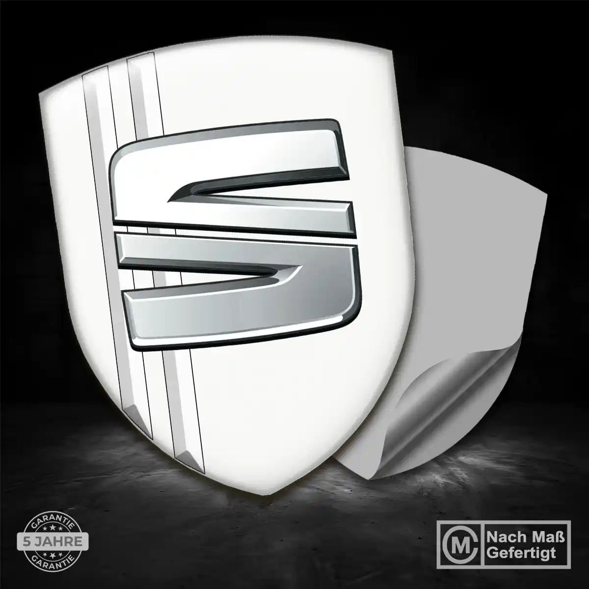 Seat Wappen Aufkleber Emblem Stilvolles Design