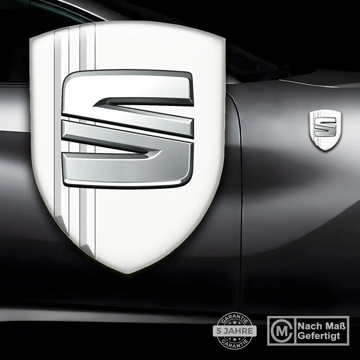 Seat Wappen Aufkleber Emblem Stilvolles Design