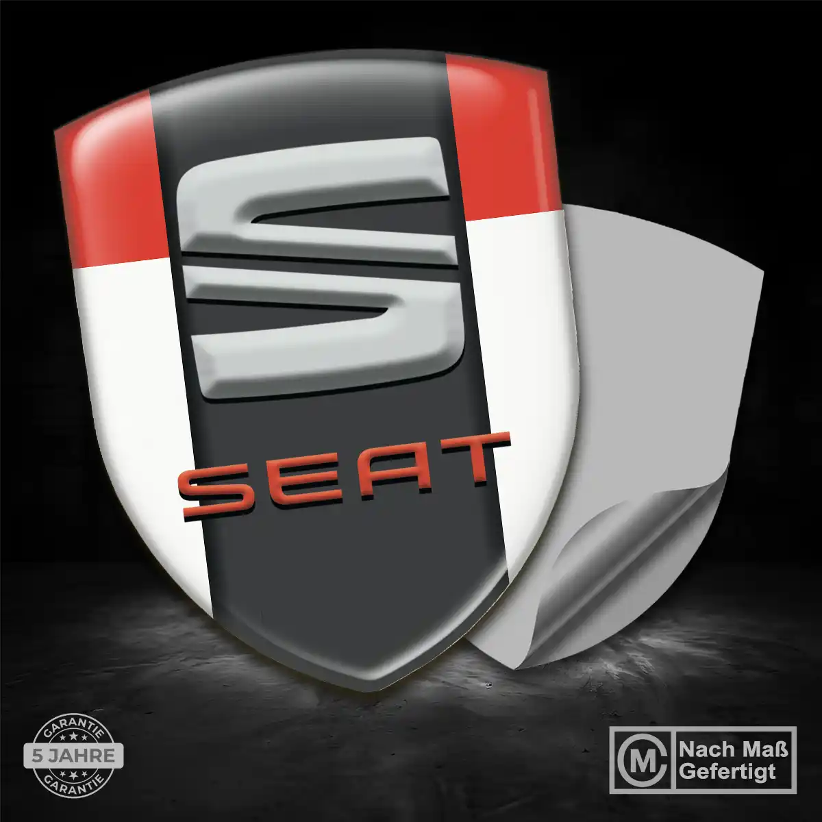 Seat Wappen Aufkleber Luxus-Edition