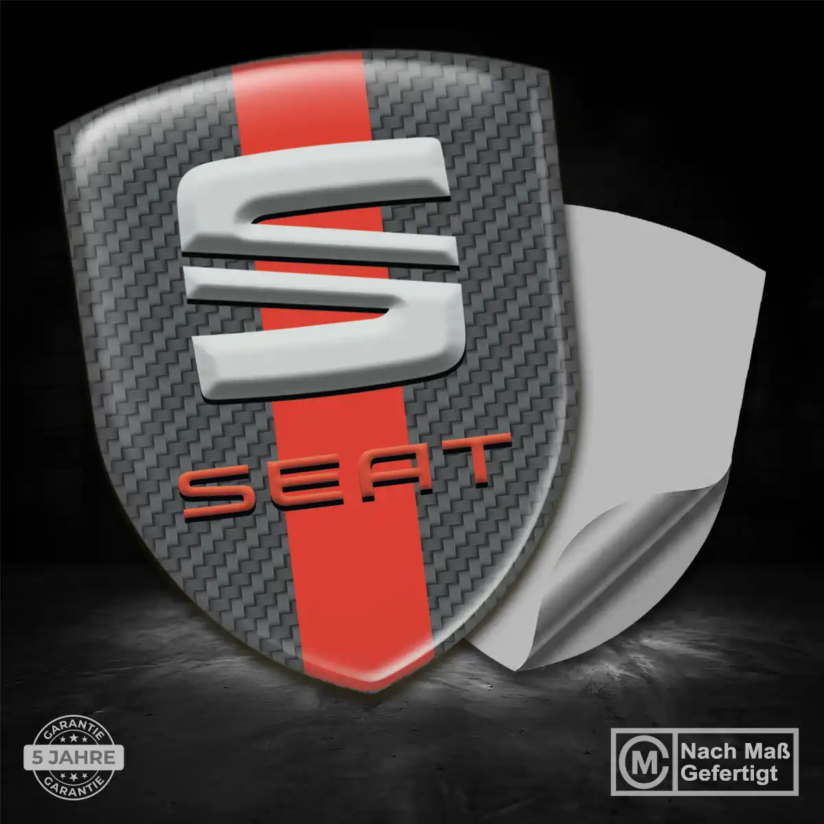 Seat Wappen Emblem Aufkleber Auto Premiumqualität
