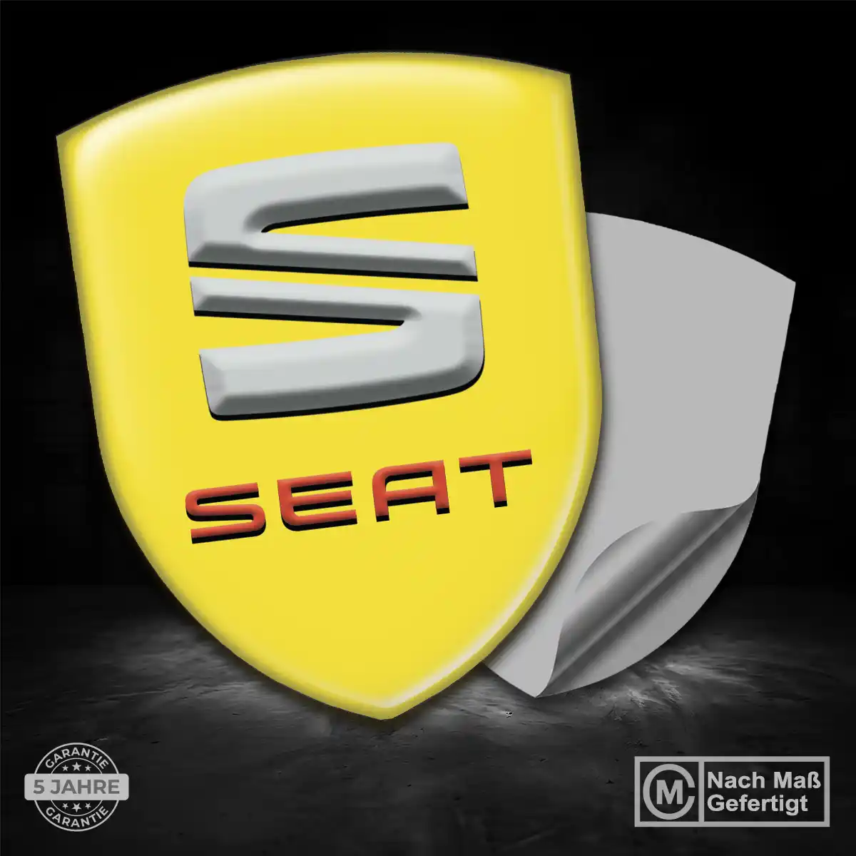 Seat Wappen Emblem Aufkleber Auto Stilvolles Design
