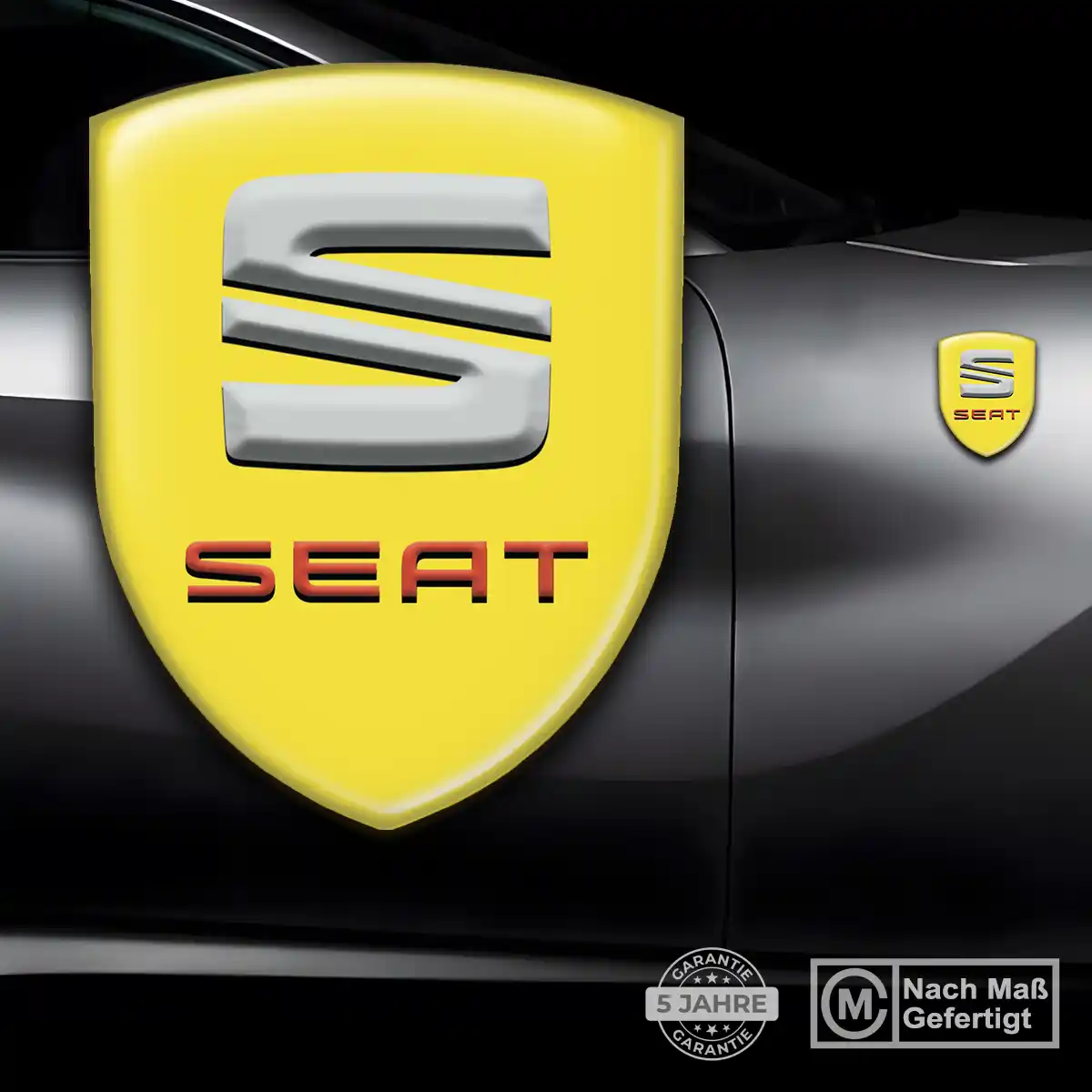 Seat Wappen Emblem Aufkleber Auto Stilvolles Design