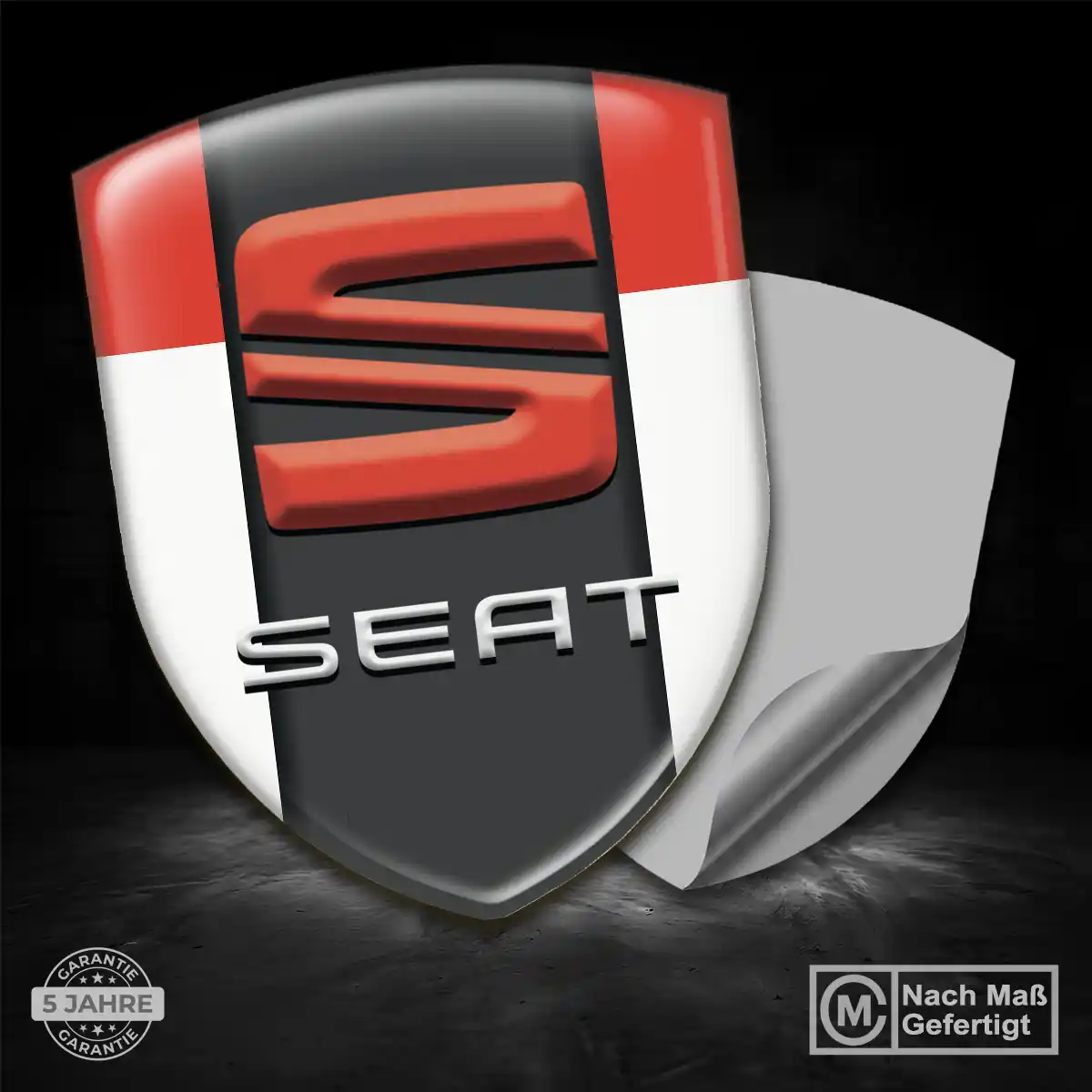 Seat Wappen Emblem Aufkleber Stilvolles Design