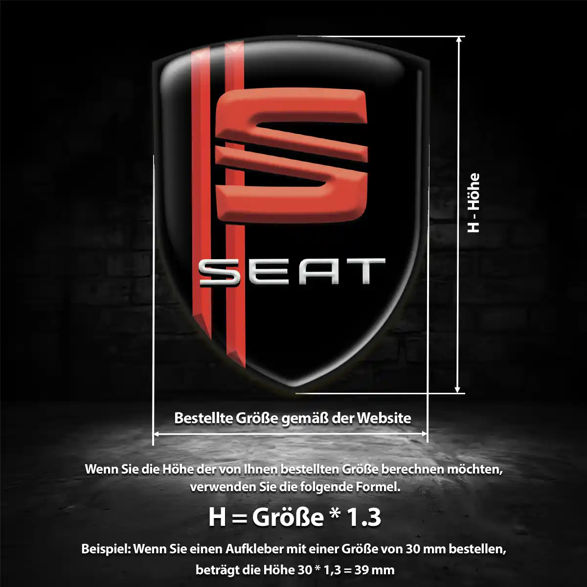 Seat Wappen Emblem Luxus-Edition