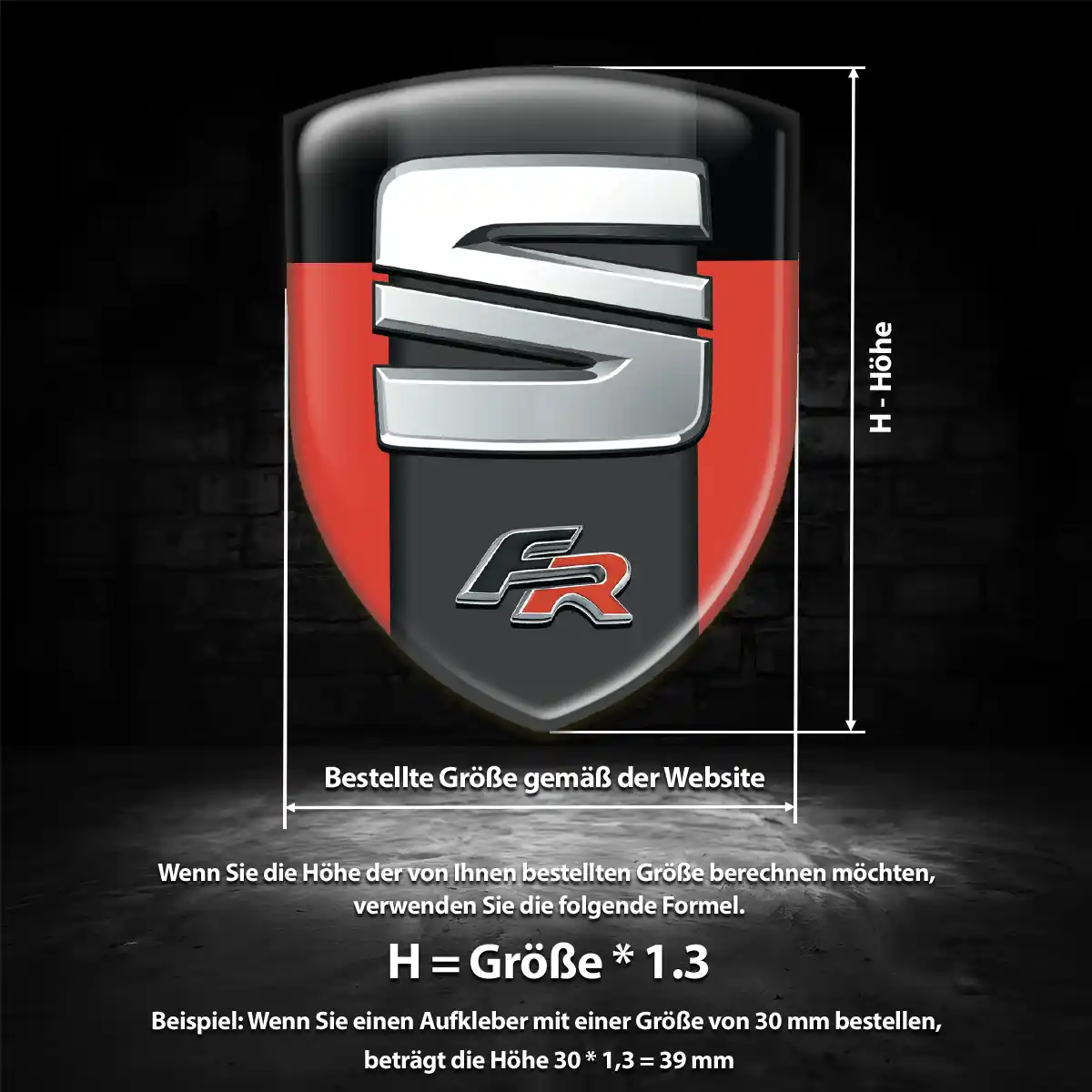 Seat Wappen Emblem Premium-Edition