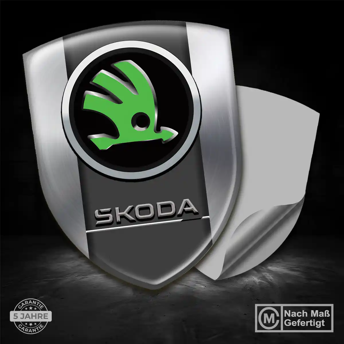Skoda 3D Gel Aufkleber Auto Stilvolles Design
