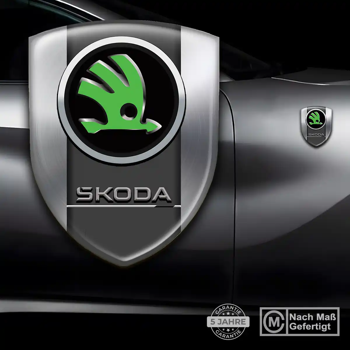 Skoda 3D Gel Aufkleber Auto Stilvolles Design