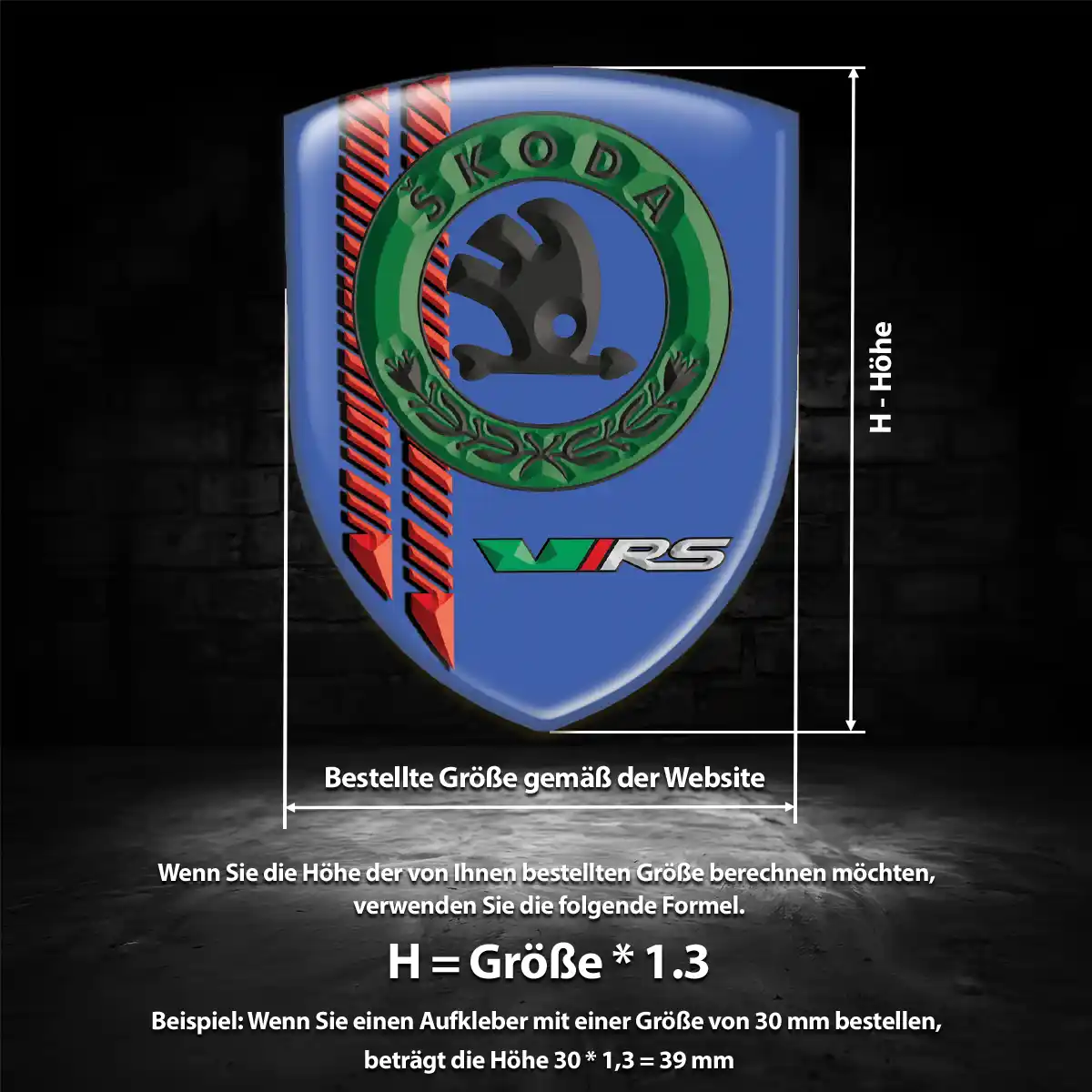 Skoda 3D Gel Aufkleber Emblem Auto Hohe Qualität