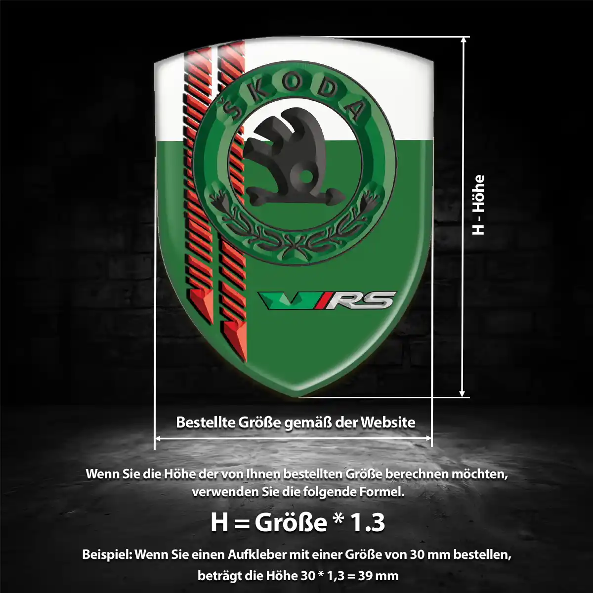 Skoda 3D Gel Aufkleber Emblem Auto Stilvolles Design
