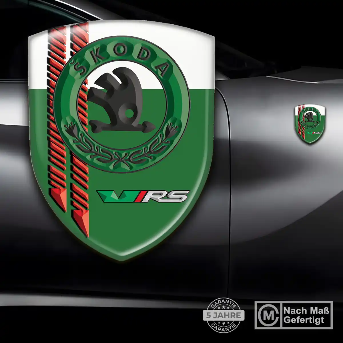 Skoda 3D Gel Aufkleber Emblem Auto Stilvolles Design