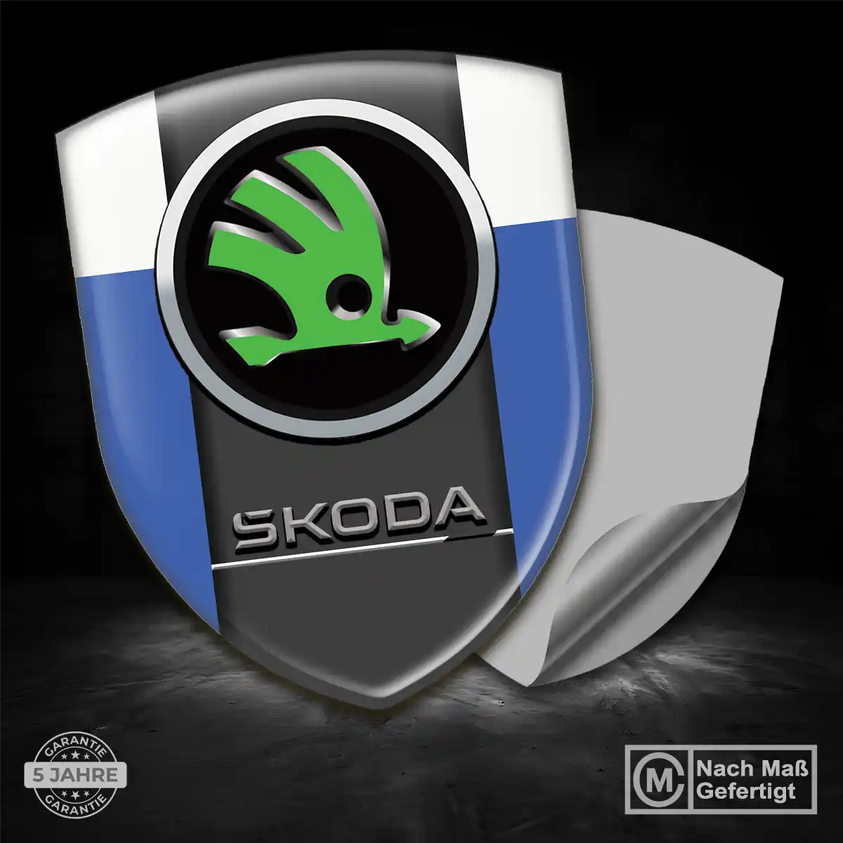 Skoda 3D Gel Aufkleber Emblem Hohe Qualität