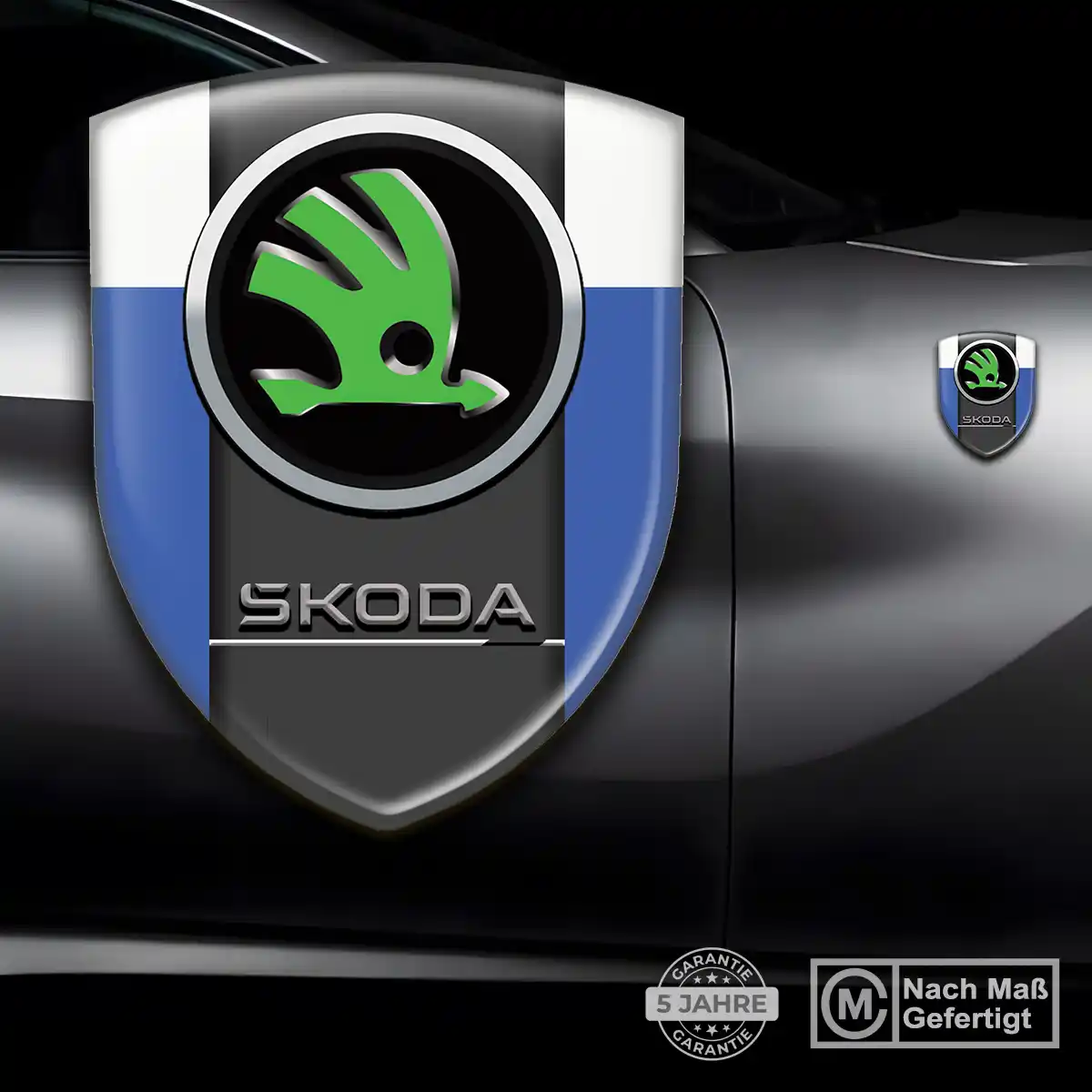 Skoda 3D Gel Aufkleber Emblem Hohe Qualität