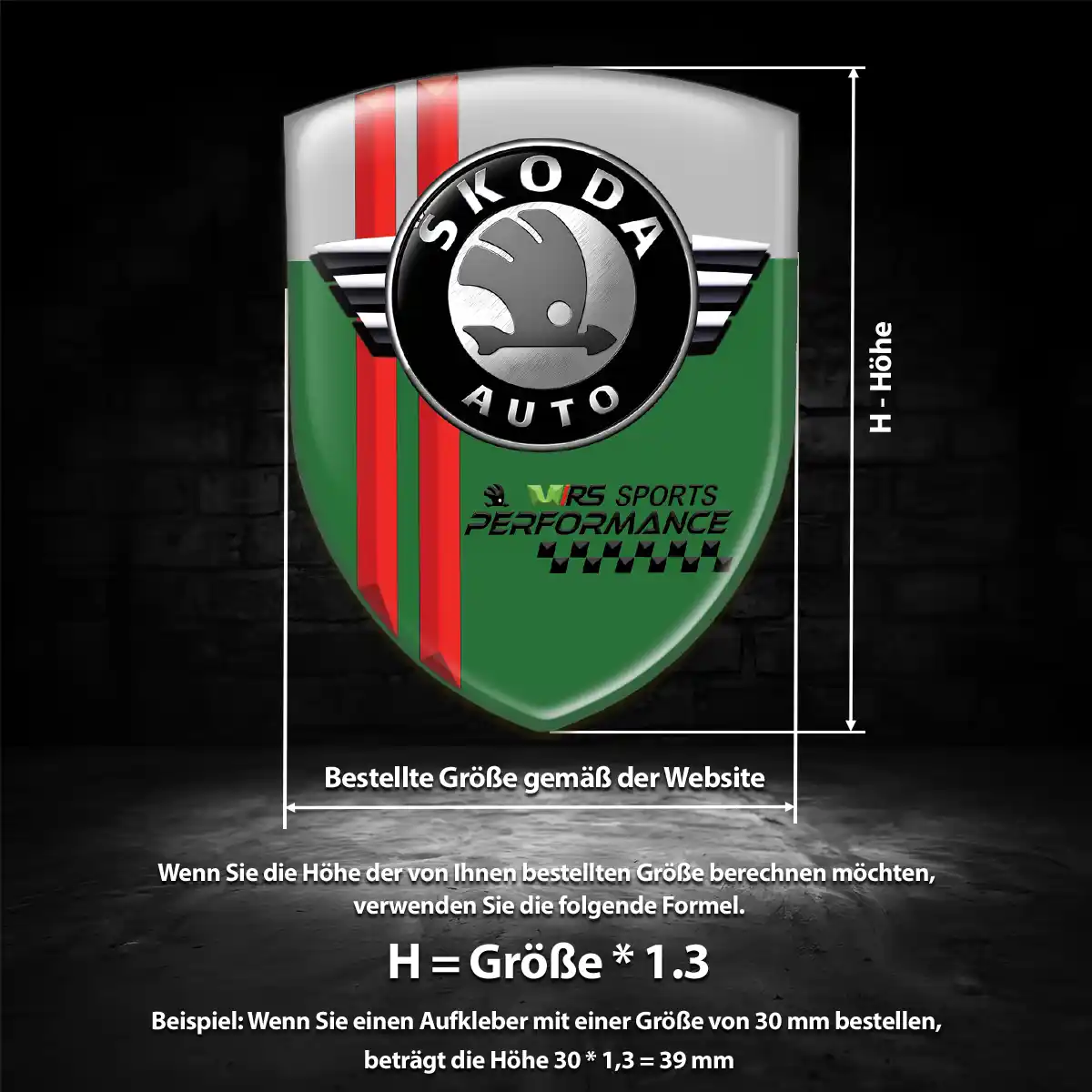Skoda 3D Gel Aufkleber Emblem Stilvolles Design