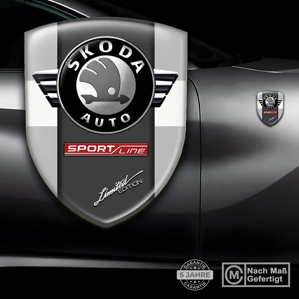 Skoda 3D Gel Aufkleber Embleme Auto Stilvolles Design
