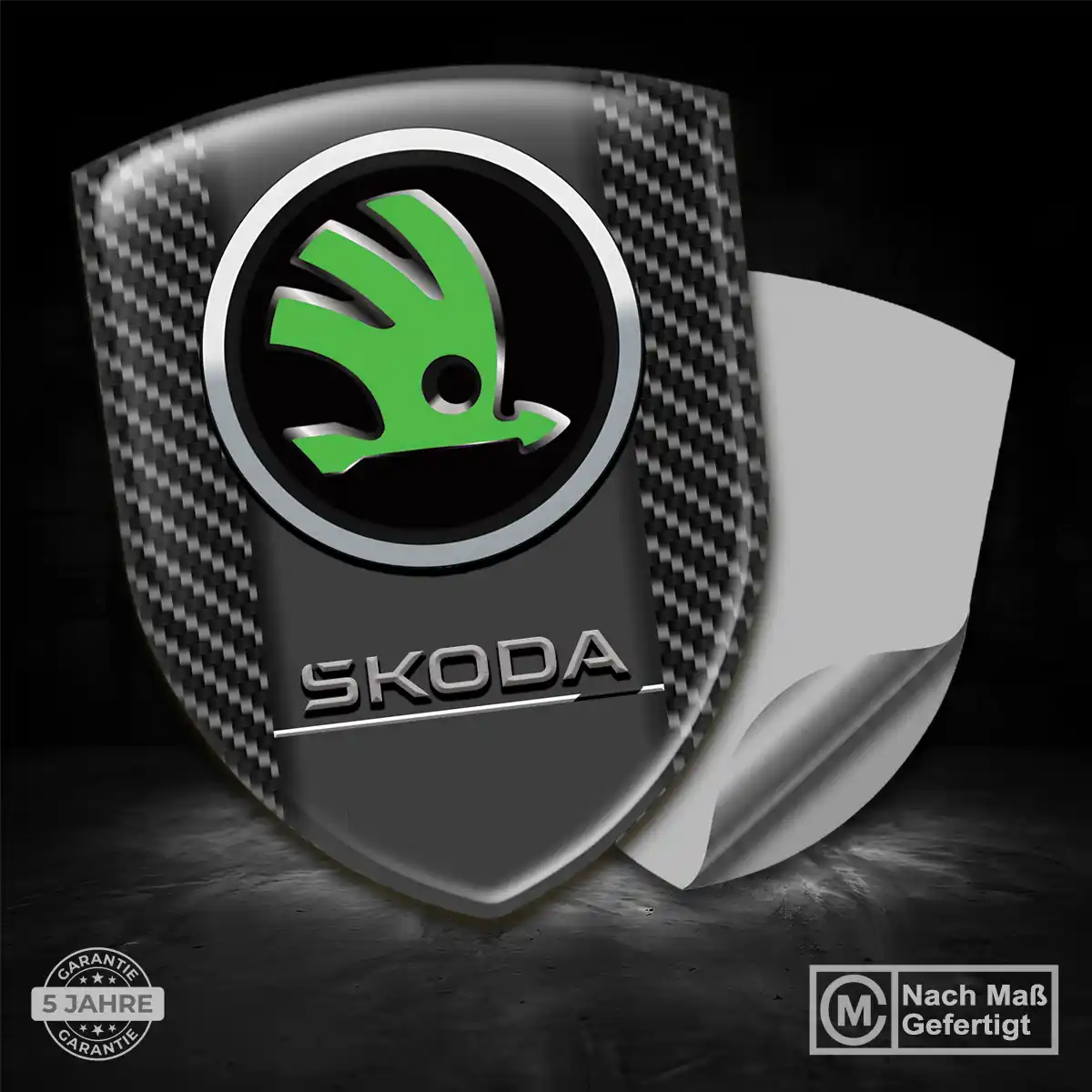 Skoda 3D Gel Aufkleber Premium-Edition