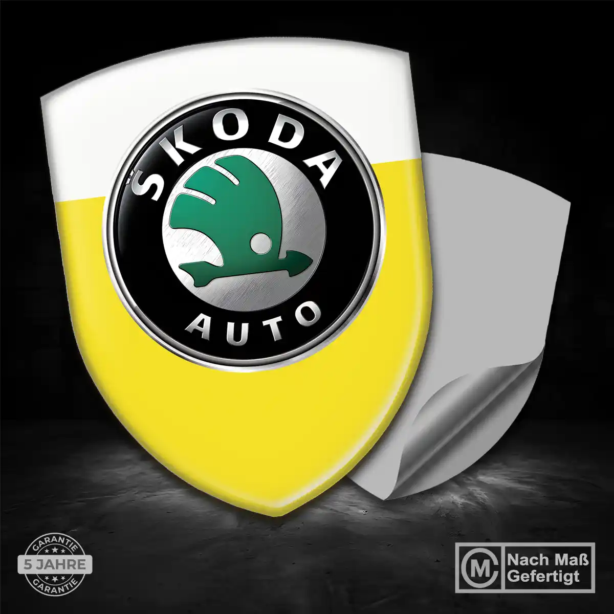 Skoda 3D Gel Aufkleber Silikon Auto Hohe Qualität