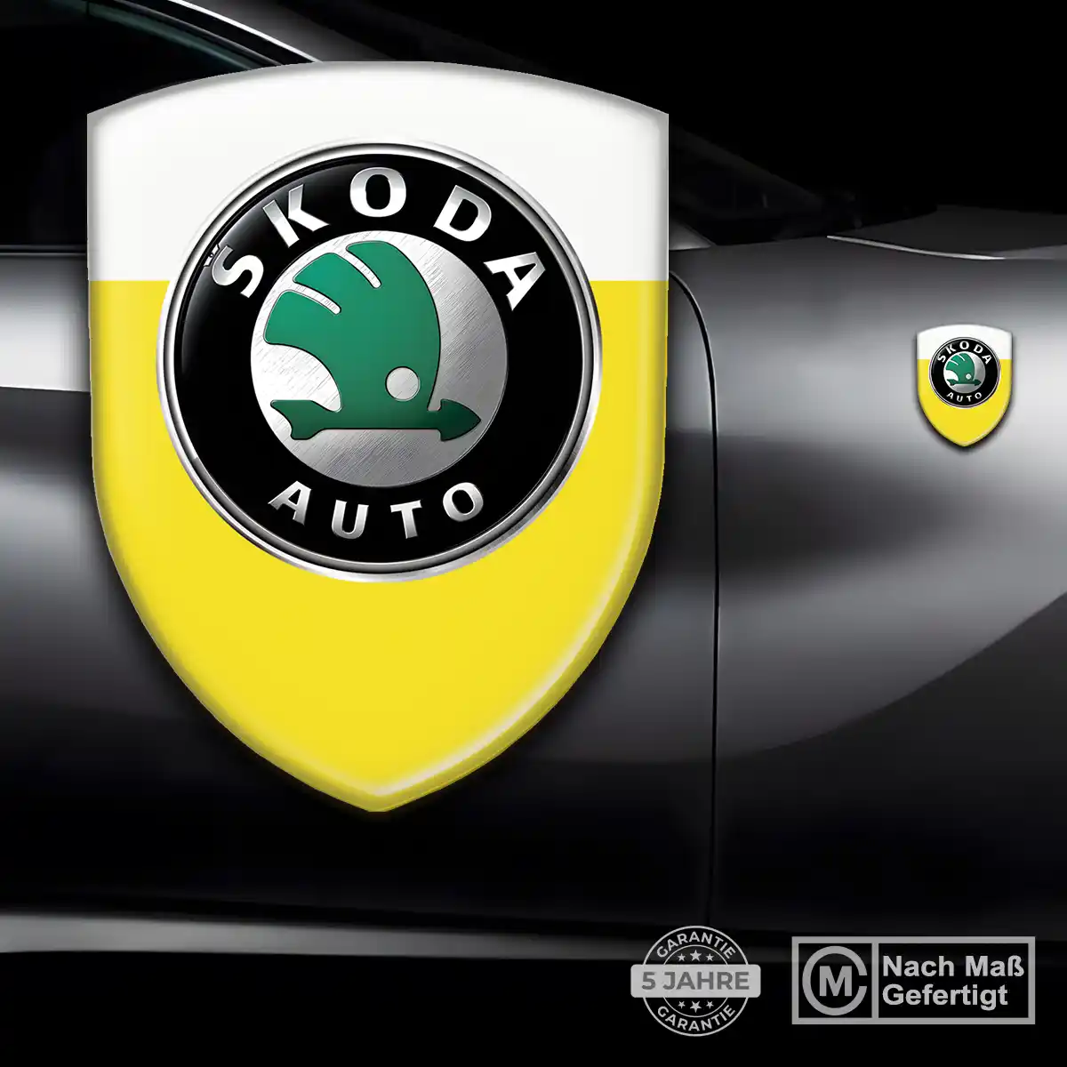 Skoda 3D Gel Aufkleber Silikon Auto Hohe Qualität