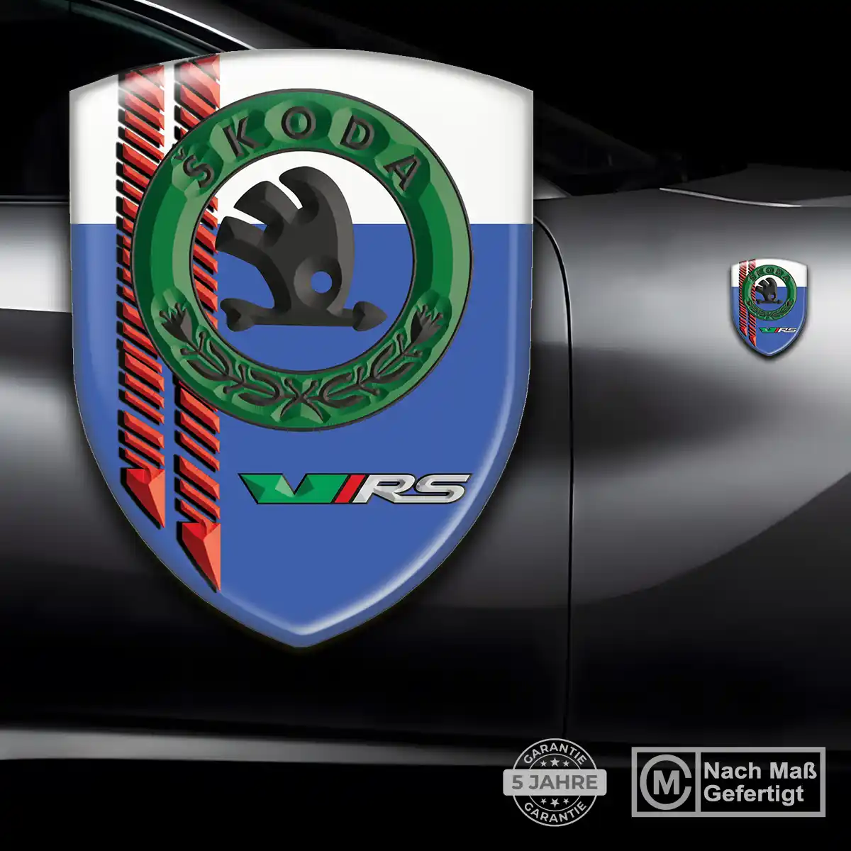Skoda 3D Gel Aufkleber Silikon Stilvolles Design