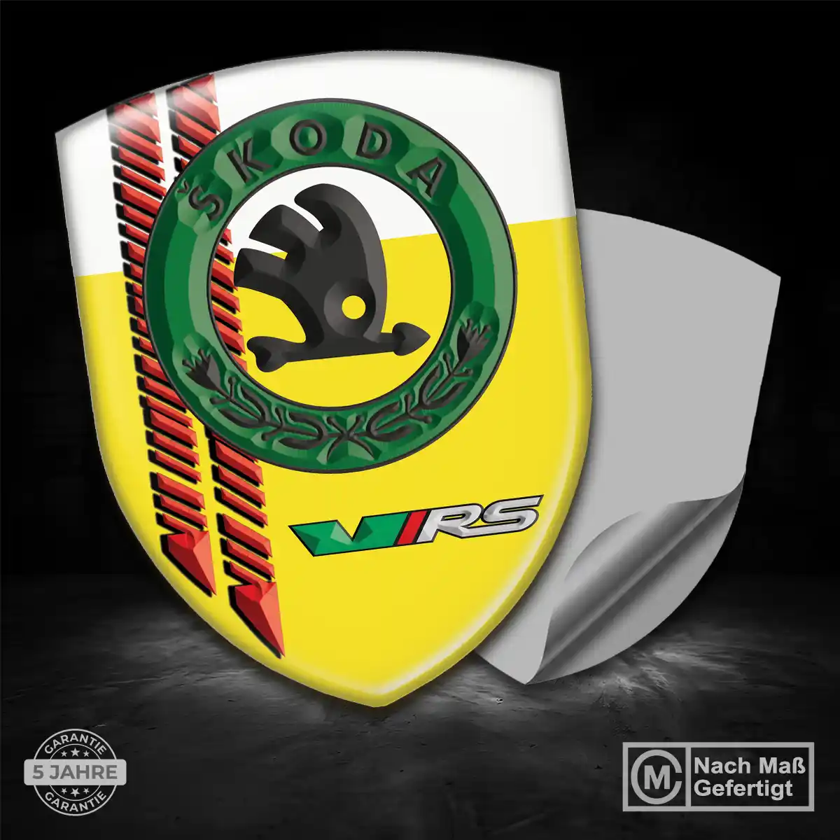 Skoda 3D Gel Aufkleber Wappen Auto Hohe Qualität