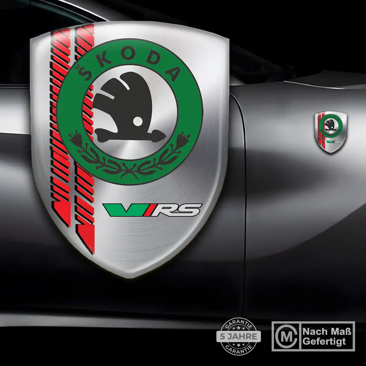 Skoda 3D Gel Aufkleber Wappen Auto Stilvolles Design