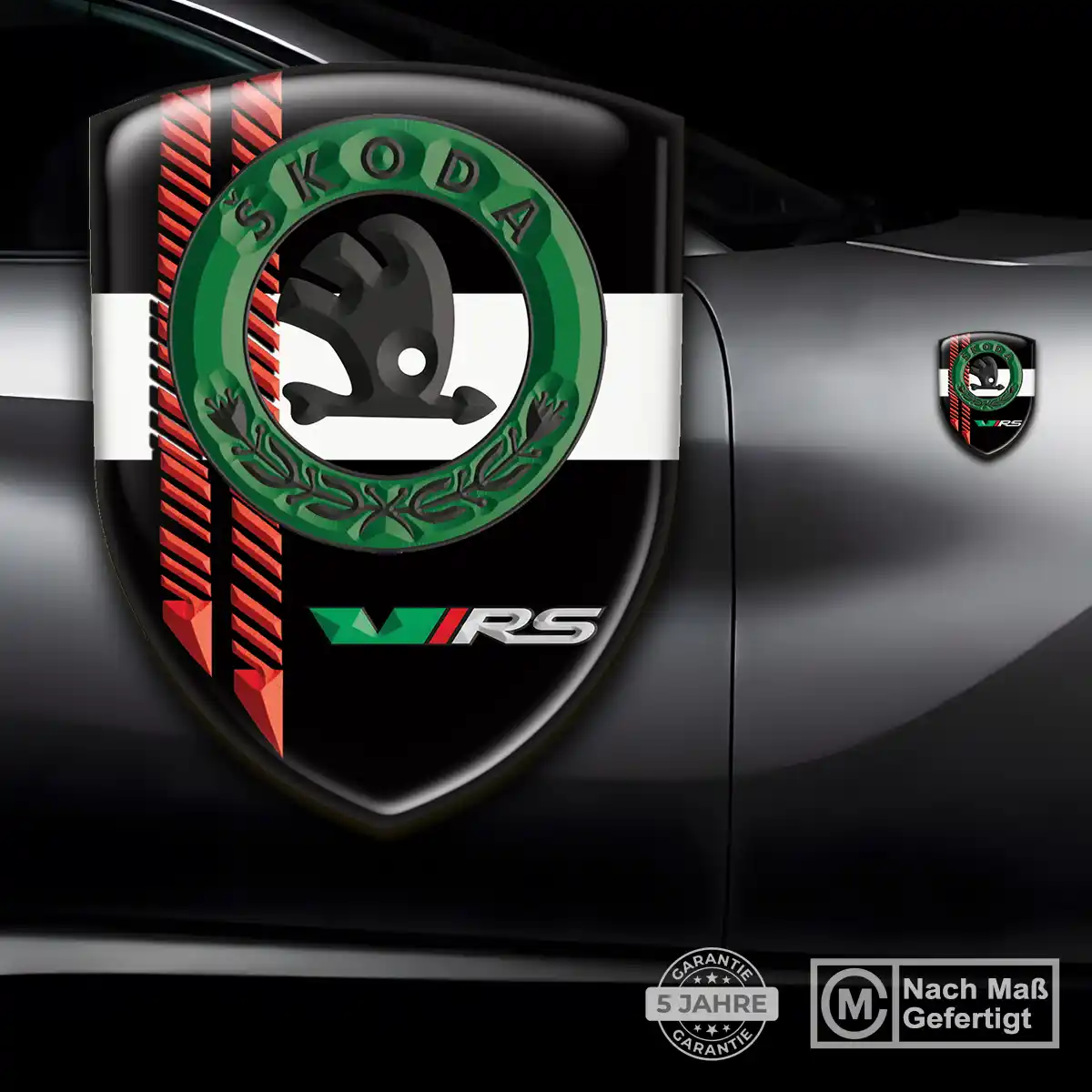 Skoda 3D Gel Aufkleber Wappen Hohe Qualität