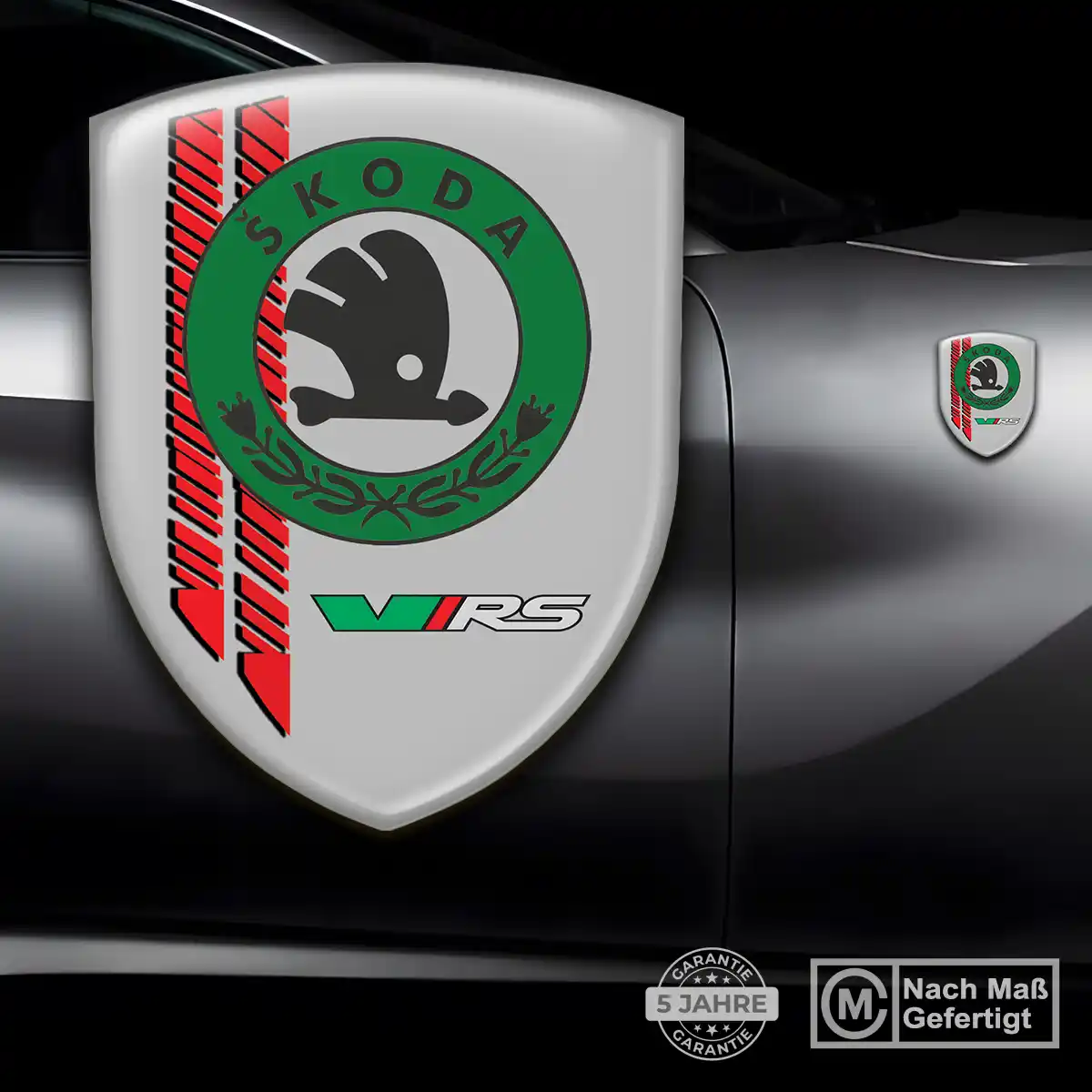 Skoda 3D Gel Aufkleber Wappen Stilvolles Design