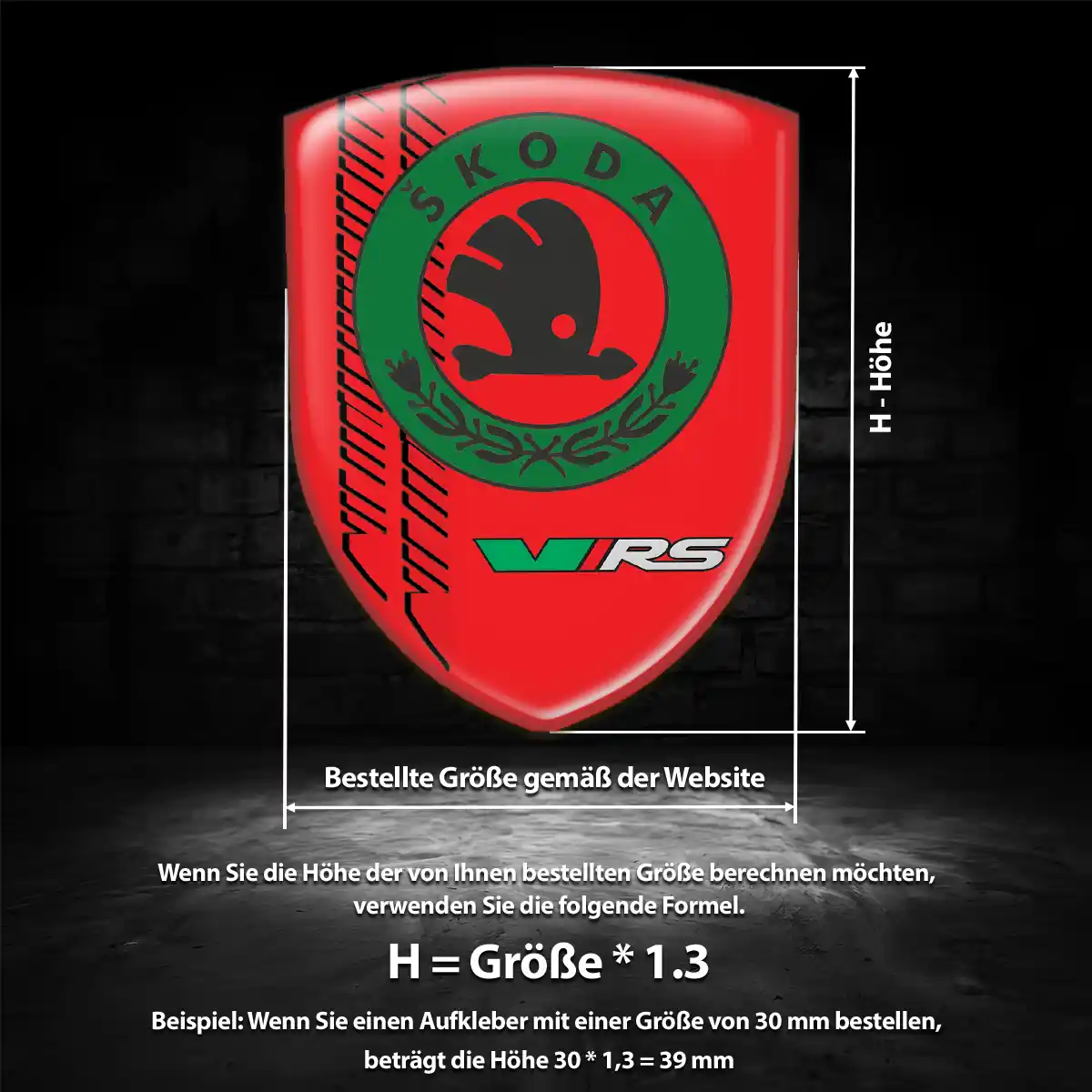Skoda Aufkleber 3D Gel Emblem Auto Hohe Qualität