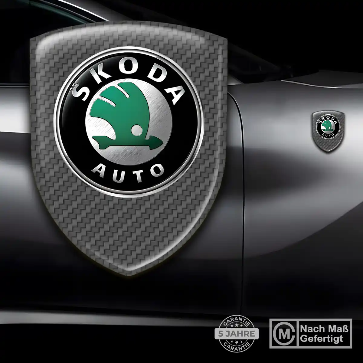 Skoda Aufkleber 3D Gel Emblem Auto Stilvolles Design