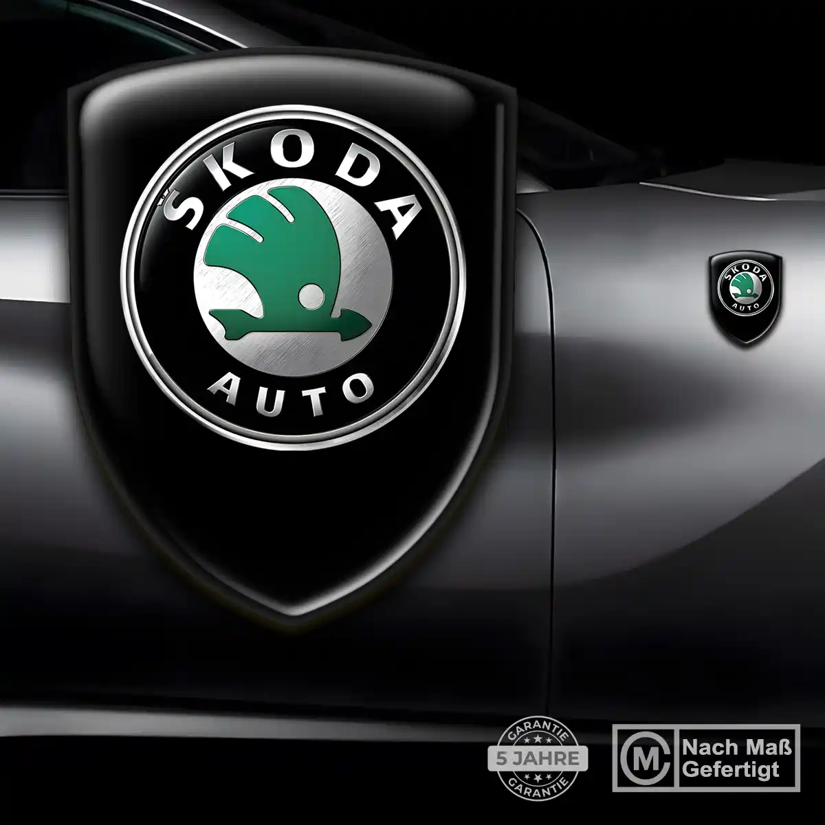 Skoda Aufkleber 3D Gel Emblem Premium-Edition