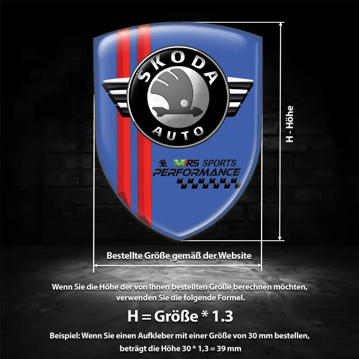 Skoda Aufkleber 3D Gel Embleme Auto Hohe Qualität