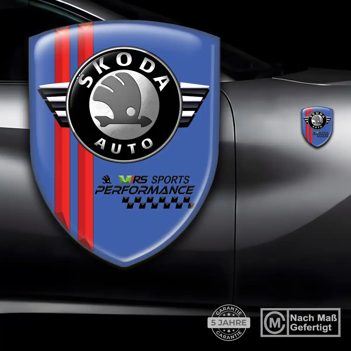 Skoda Aufkleber 3D Gel Embleme Auto Hohe Qualität