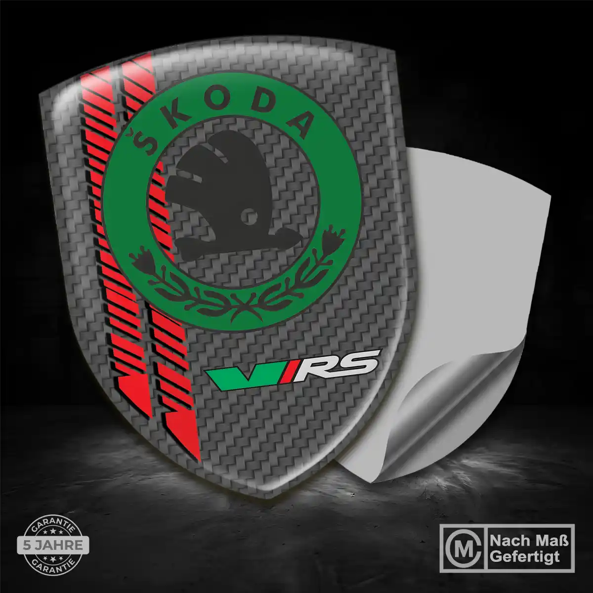 Skoda Aufkleber 3D Gel Embleme Auto Premium-Edition