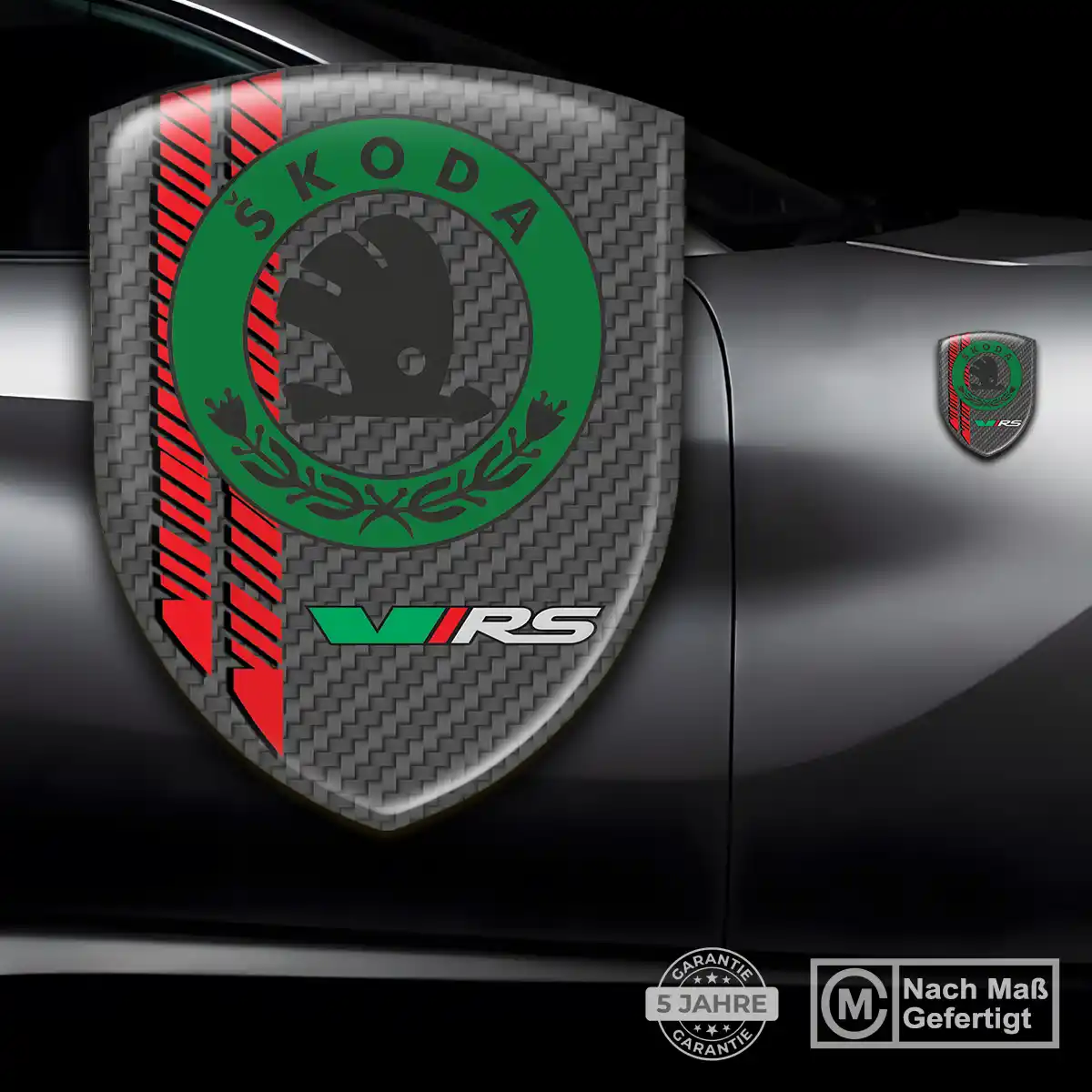 Skoda Aufkleber 3D Gel Embleme Auto Premium-Edition
