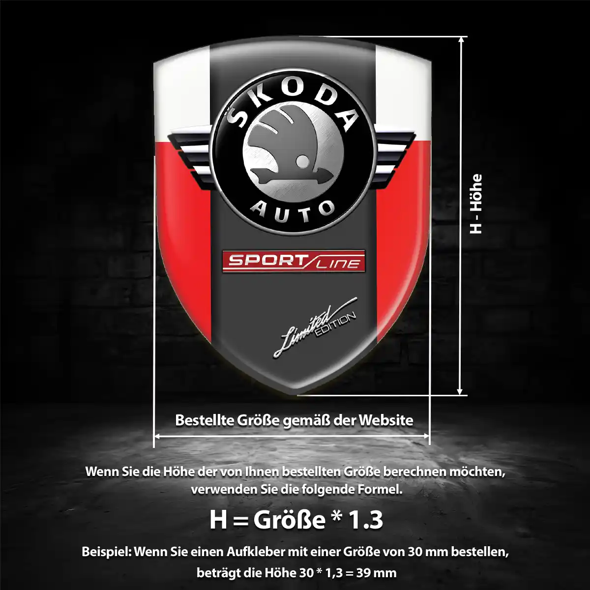 Skoda Aufkleber 3D Gel Embleme Auto Stilvolles Design