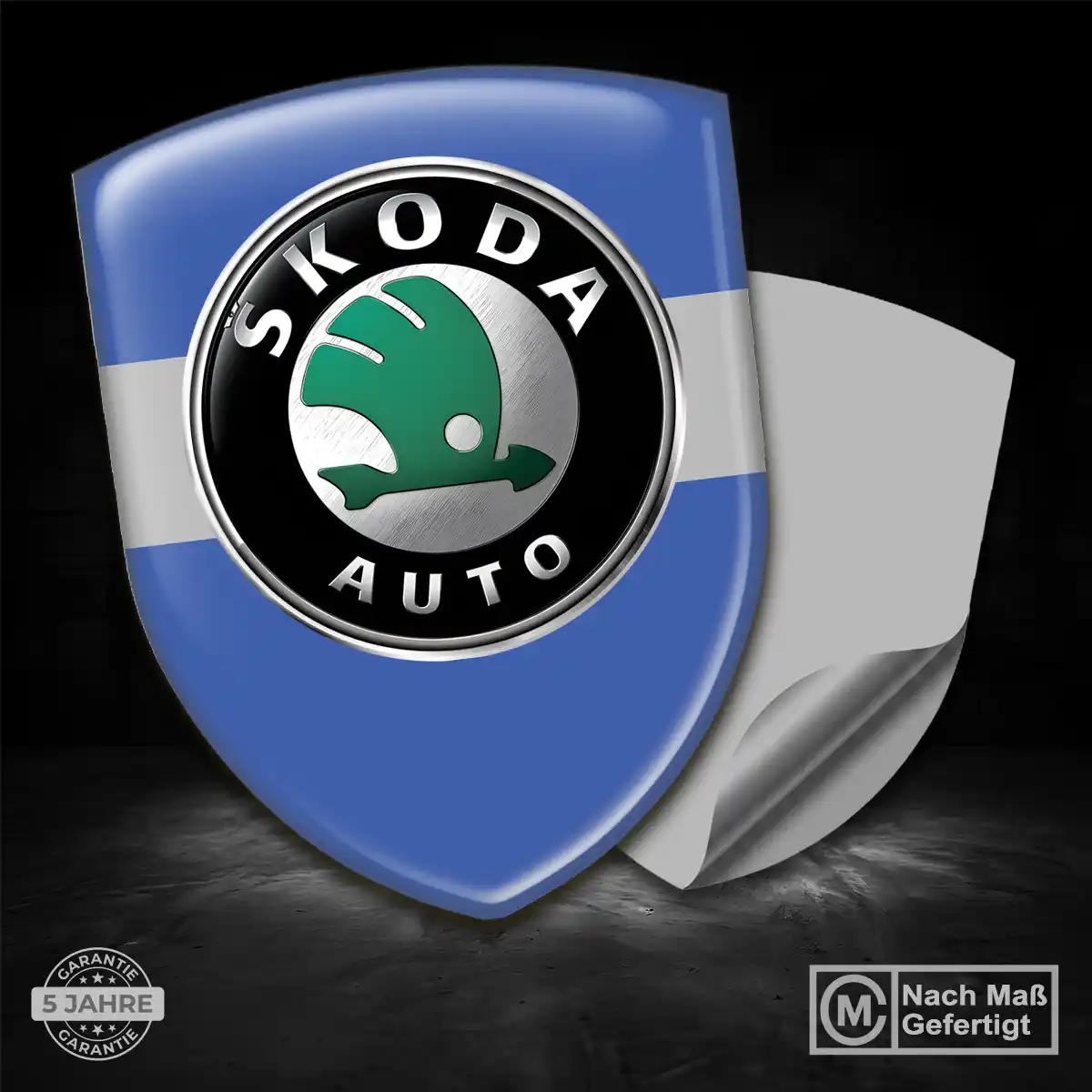 Skoda Aufkleber 3D Gel Silikon Auto Hohe Qualität