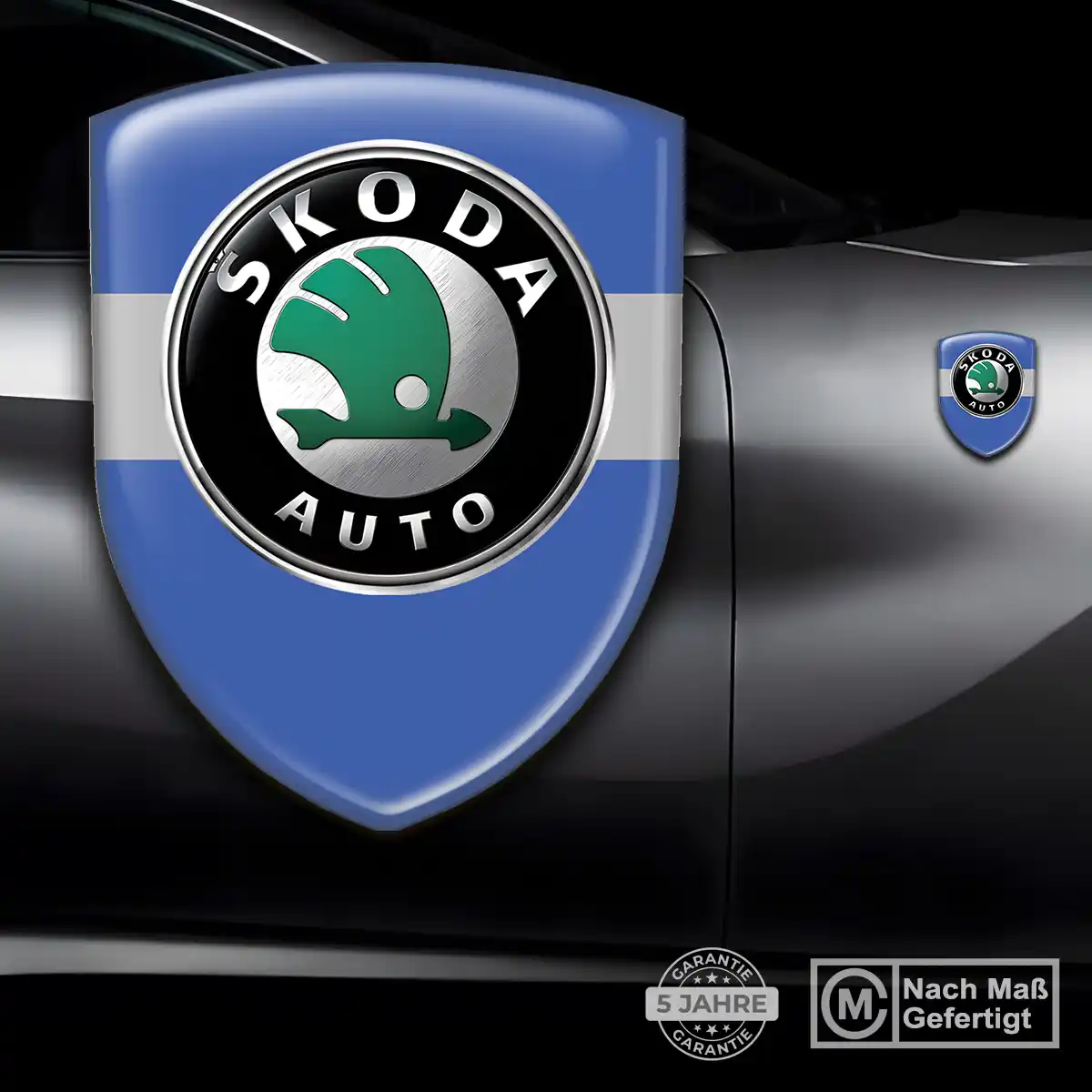 Skoda Aufkleber 3D Gel Silikon Auto Hohe Qualität