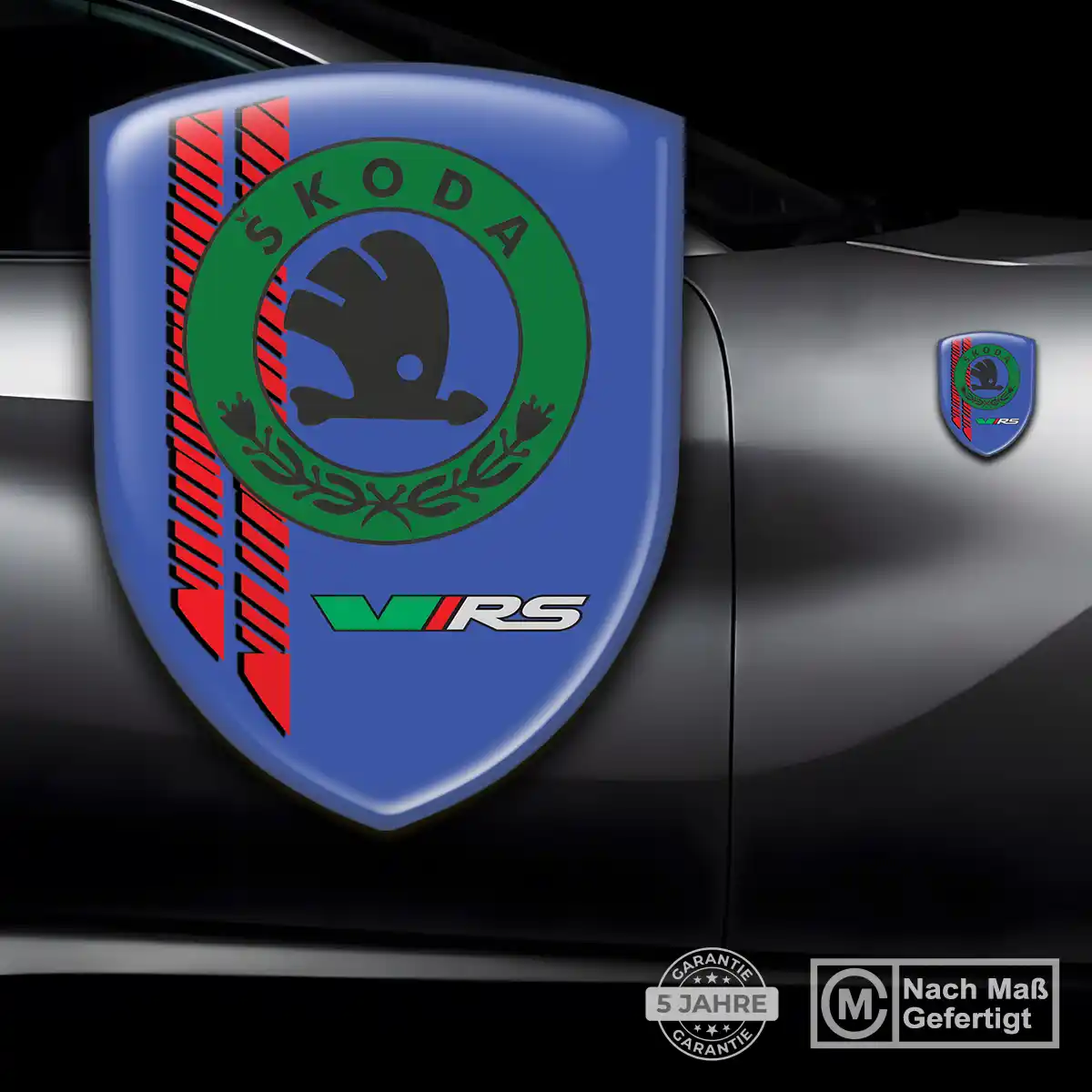 Skoda Aufkleber 3D Gel Silikon Auto Stilvolles Design