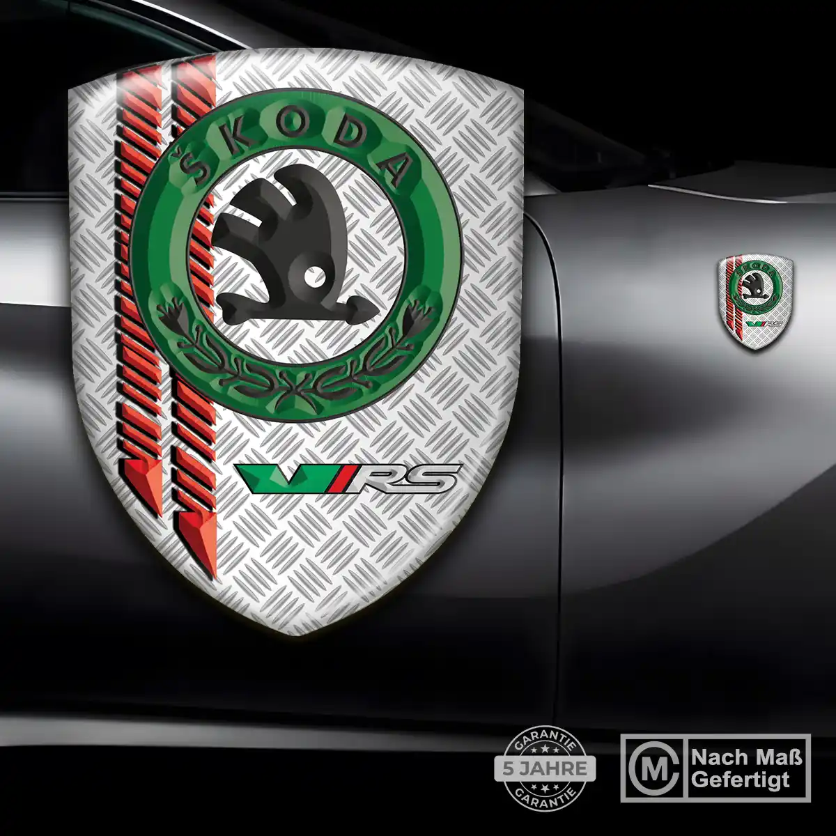 Skoda Aufkleber 3D Gel Silikon Premium-Edition