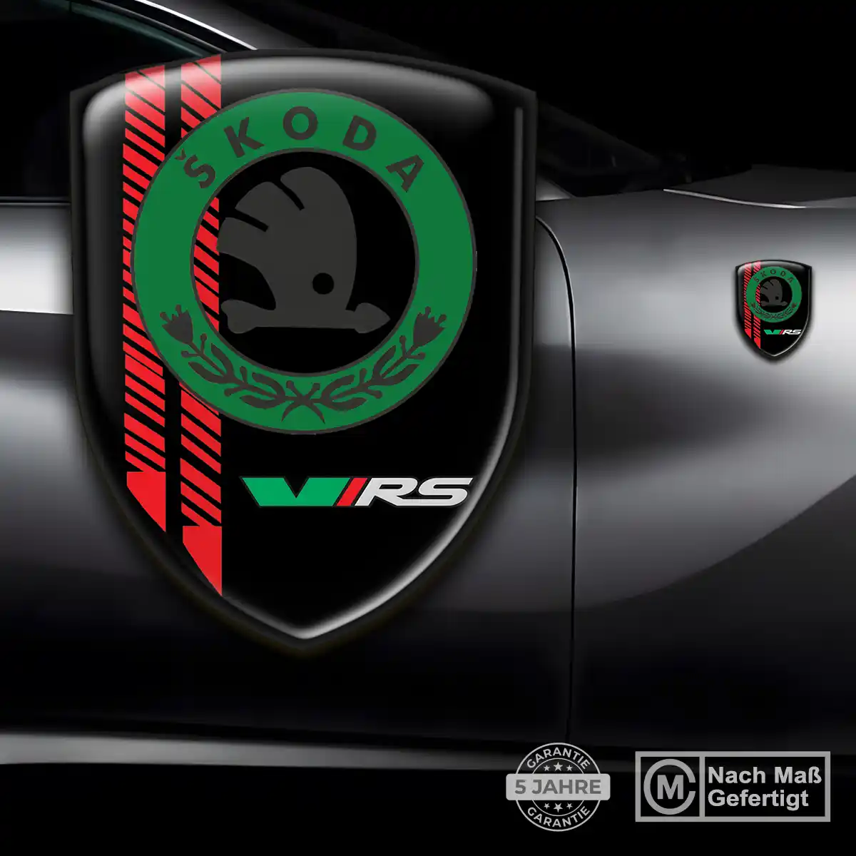 Skoda Aufkleber 3D Gel Silikon Stilvolles Design